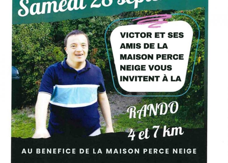 RANDONNEE PEDESTRE AU PROFIT DE LA MAISON PERCE-NEIGE DE GIVRAND